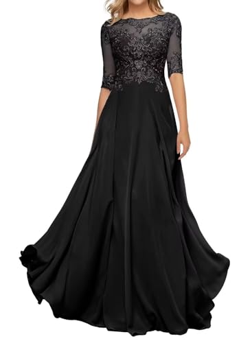 Sincemeet Damen Abendkleid Wadenlang Spitzen Brautmutterkleid Applikationen Chiffon Formales Abendkleider Sincemeet Damen Abendkleid Wadenlang Spitzen Brautmutterkleid Applikationen Chiffon Formales Abendkleider von Sincemeet