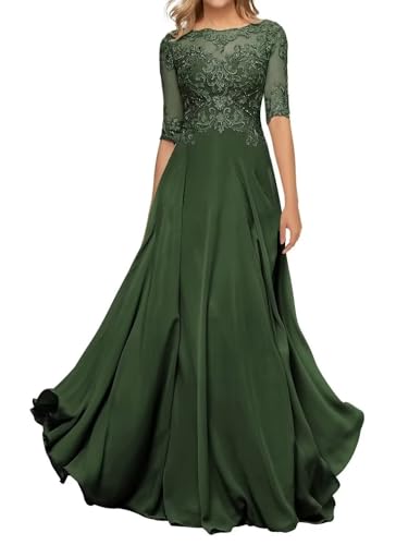 Sincemeet Damen Abendkleid Wadenlang Spitzen Brautmutterkleid Applikationen Chiffon Formales Abendkleider Sincemeet Damen Abendkleid Wadenlang Spitzen Brautmutterkleid Applikationen Chiffon Formales Abendkleider von Sincemeet