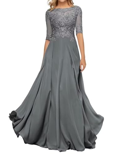 Sincemeet Damen Abendkleid Wadenlang Spitzen Brautmutterkleid Applikationen Chiffon Formales Abendkleider Sincemeet Damen Abendkleid Wadenlang Spitzen Brautmutterkleid Applikationen Chiffon Formales Abendkleider von Sincemeet