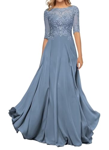 Sincemeet Damen Abendkleid Wadenlang Spitzen Brautmutterkleid Applikationen Chiffon Formales Abendkleider Sincemeet Damen Abendkleid Wadenlang Spitzen Brautmutterkleid Applikationen Chiffon Formales Abendkleider von Sincemeet