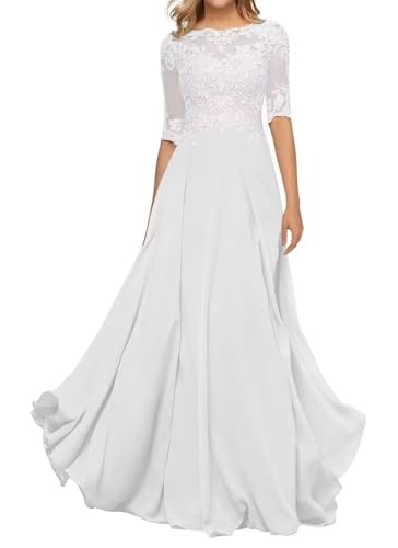 Sincemeet Damen Abendkleid Wadenlang Spitzen Brautmutterkleid Applikationen Chiffon Formales Abendkleider Sincemeet Damen Abendkleid Wadenlang Spitzen Brautmutterkleid Applikationen Chiffon Formales Abendkleider von Sincemeet