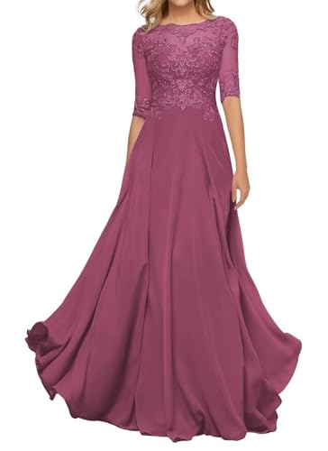 Sincemeet Damen Abendkleid Wadenlang Spitzen Brautmutterkleid Applikationen Chiffon Formales Abendkleider Sincemeet Damen Abendkleid Wadenlang Spitzen Brautmutterkleid Applikationen Chiffon Formales Abendkleider von Sincemeet