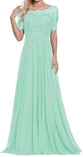 Sincemeet Damen Lange Mutter Der Braut Kleider Chiffon Perlen Spitzenkleid Brautjungfer Mit 1/419 Ärmeln Lang Formelle Abendkleid Sincemeet Damen Lange Mutter Der Braut Kleider Chiffon Perlen Spitzenkleid Brautjungfer Mit 1/419 Ärmeln Lang Formelle Abendkleid von Sincemeet