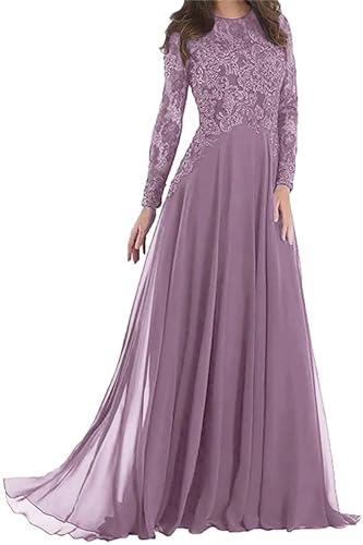 Sincemeet Spitzenkleider für die Brautmutter Formelle Abendkleider mit Langen Ärmeln A-line Chiffon Abschlussballkleider Sincemeet Spitzenkleider für die Brautmutter Formelle Abendkleider mit Langen Ärmeln A-line Chiffon Abschlussballkleider von Sincemeet
