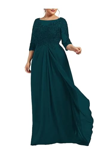 Sincemeet Spitzenkleider für die Brautmutter Übergröße Chiffon-Abendkleid für die Hochzeit U-Ausschnitt Ballkleider Sincemeet Spitzenkleider für die Brautmutter Übergröße Chiffon-Abendkleid für die Hochzeit U-Ausschnitt Ballkleider von Sincemeet