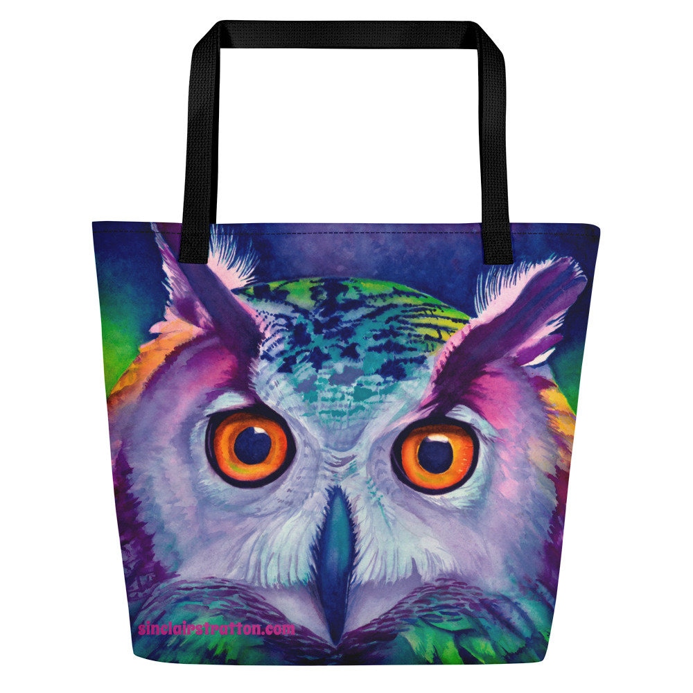 Eule "Hoot" Strandtasche Eule "Hoot" Strandtasche von SinclairStrattonArt
