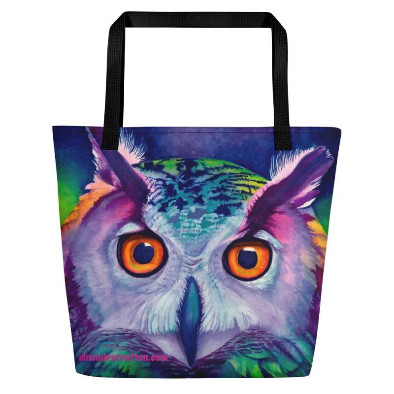 Eule "Hoot" Strandtasche Eule "Hoot" Strandtasche von SinclairStrattonArt