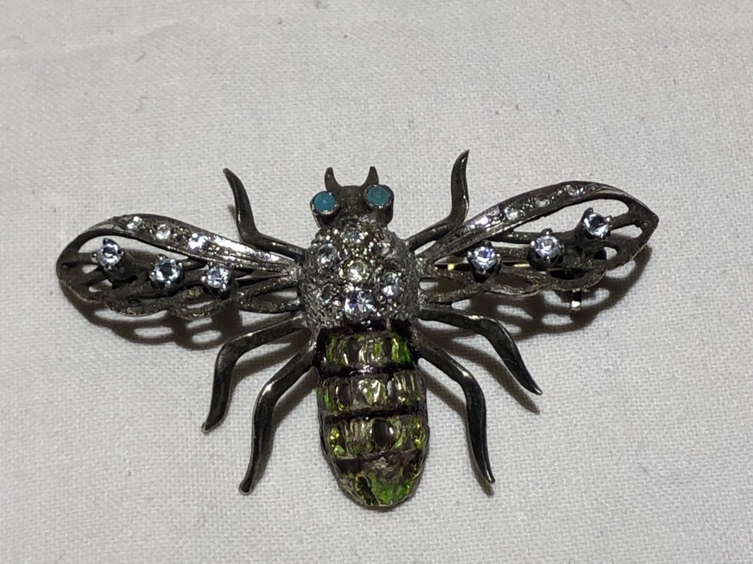 Art-Deco-Bienenbrosche Aus 925Er Silber Art-Deco-Bienenbrosche Aus 925Er Silber von SindyLuxeVintage