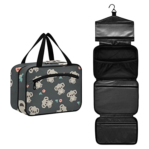 Kulturbeutel für Frauen Reise Make-up Tasche Organizer mit Haken zum Aufhängen Kosmetiktaschen für Frauen Herren Reisetasche für Toilettenartikel Flaschenbürsten, Mehrfarbig #09, L von Sinestour