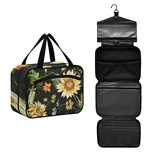 Kulturbeutel für Frauen Reise Make-up Tasche Organizer mit Haken zum Aufhängen Kosmetiktaschen für Frauen Herren Reisetasche für Toilettenartikel Flaschenbürsten, Mehrfarbig #13, M von Sinestour