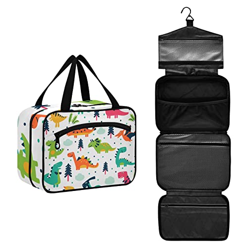 Kulturbeutel für Frauen Reise Make-up Tasche Organizer mit Haken zum Aufhängen Kosmetiktaschen für Frauen Herren Reisetasche für Toilettenartikel Flaschenzubehör Pinsel, Mehrfarbig #05, M von Sinestour
