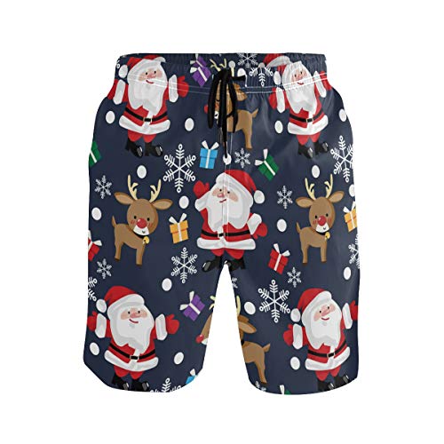 Sinestour Herren Badehose Merry Christmas Badehose Strandshorts Gr. XL, mehrfarbig von Sinestour