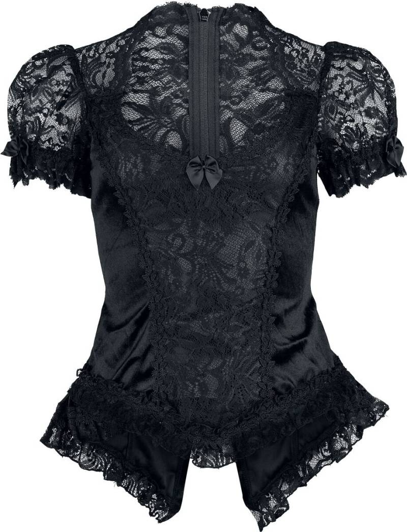 Sinister Gothic - Gothic Bluse - Gothic Top - S bis XXL - für Damen - Größe XL - schwarz von Sinister Gothic
