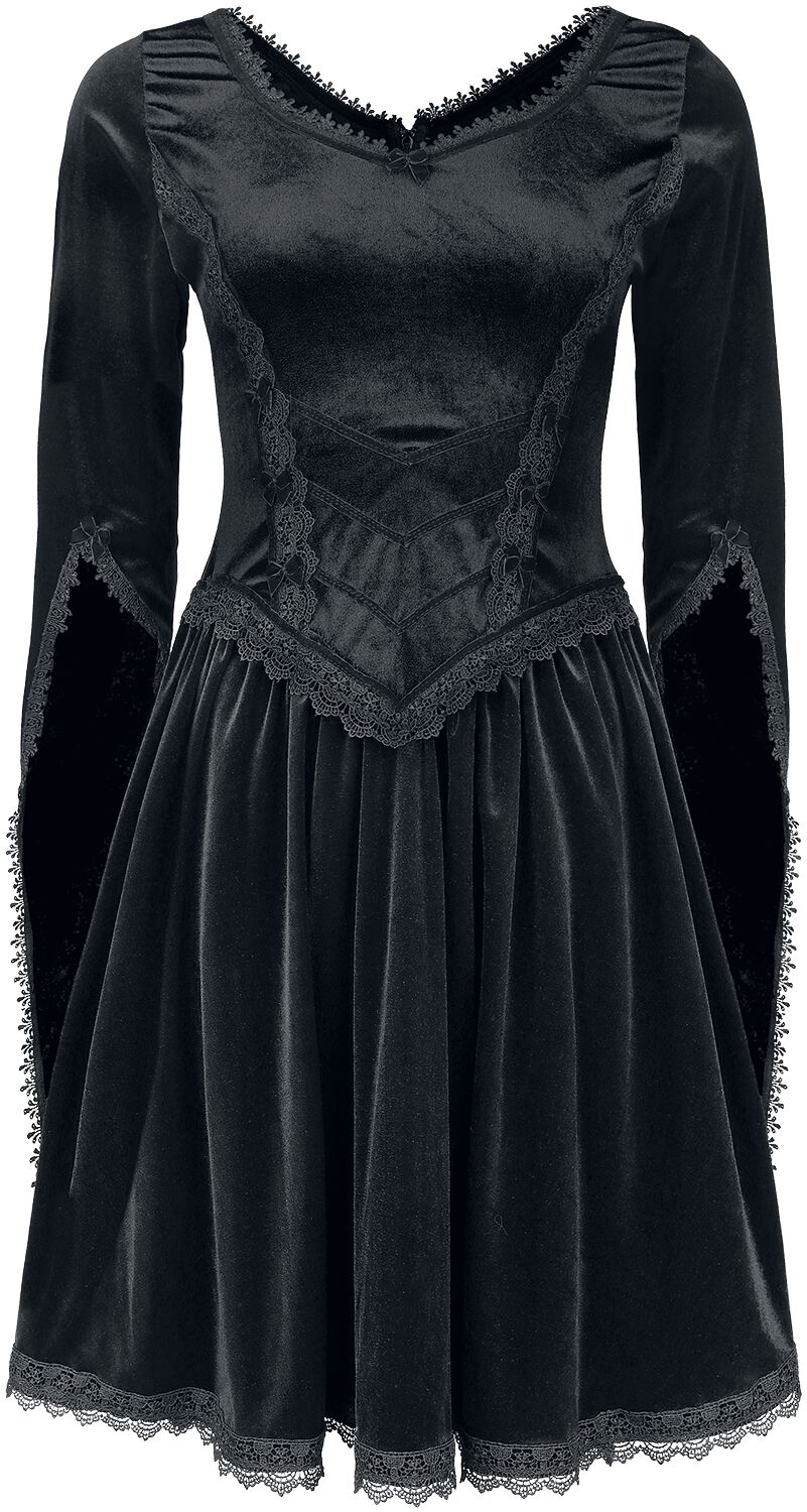 Sinister Gothic - Gothic Kurzes Kleid - Minidress - XS bis 3XL - für Damen - Größe L - schwarz von Sinister Gothic