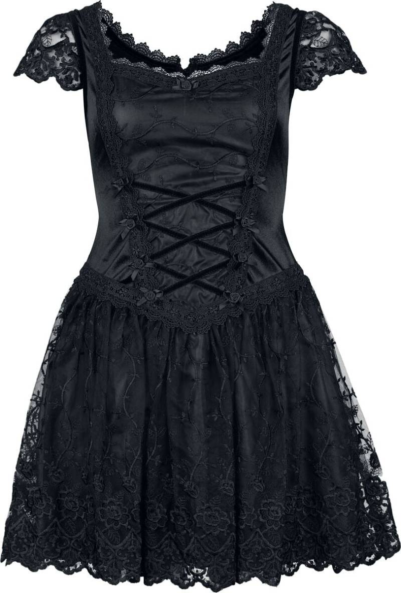 Sinister Gothic Gothic Short Dress Kurzes Kleid schwarz in M von Sinister Gothic