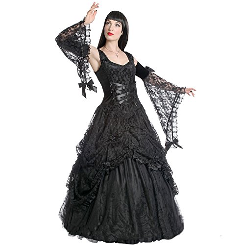 Sinister Kleid Gothic Cinderella schwarz (Small) von Sinister