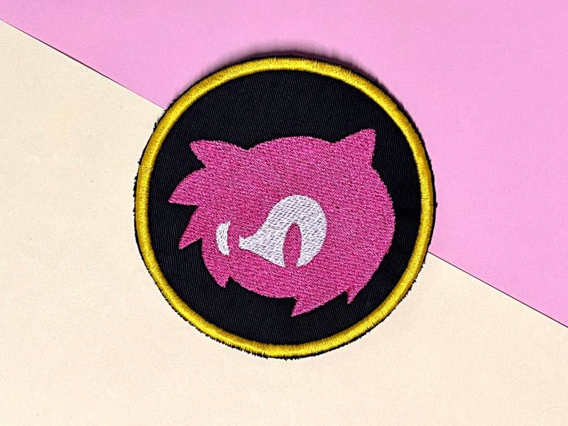 Amy Rose Sonic Embroidery Patch von SinisterCosxArt