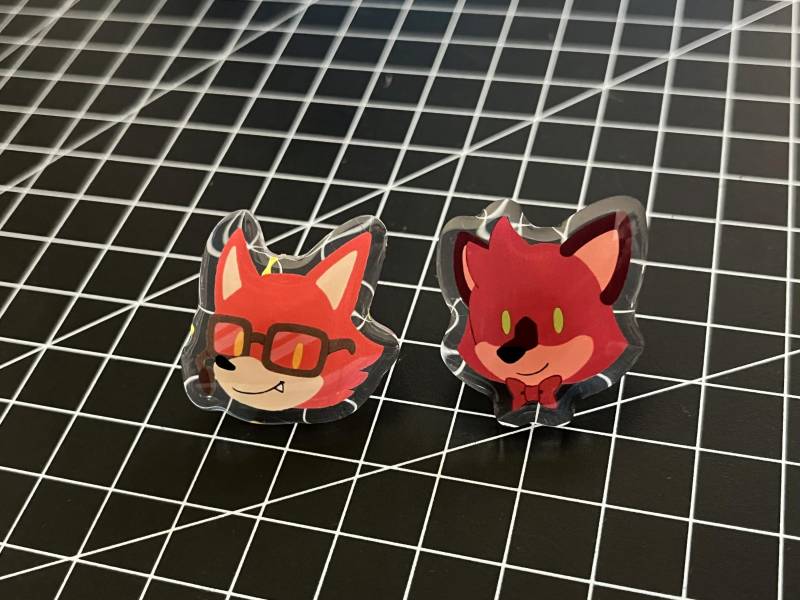 Gadget & Barry - Acryl Pin von SinisterCosxArt