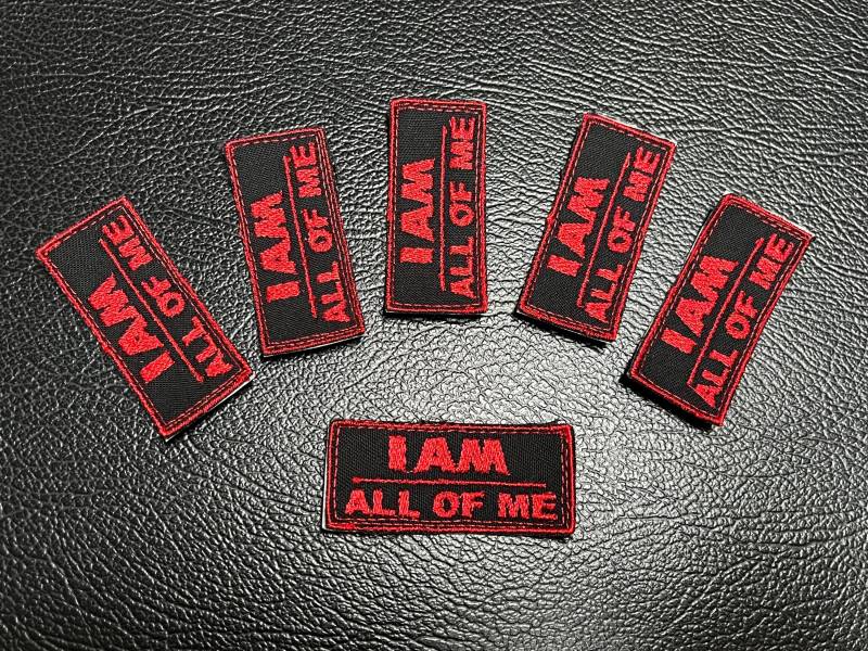 I Am All Of Me Song Title Shadow Embroidery Patch von SinisterCosxArt