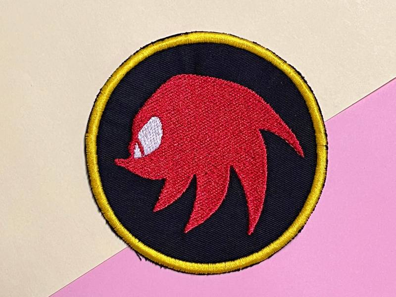 Knuckles Sonic Embroidery Patch von SinisterCosxArt