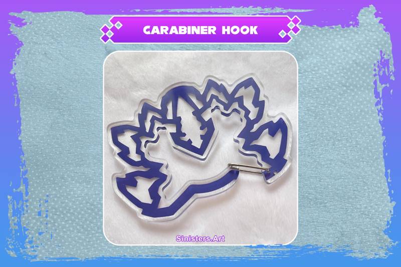 Mephiles The Dark Hedgehog Carabiner Hook Acryl Keychain von SinisterCosxArt