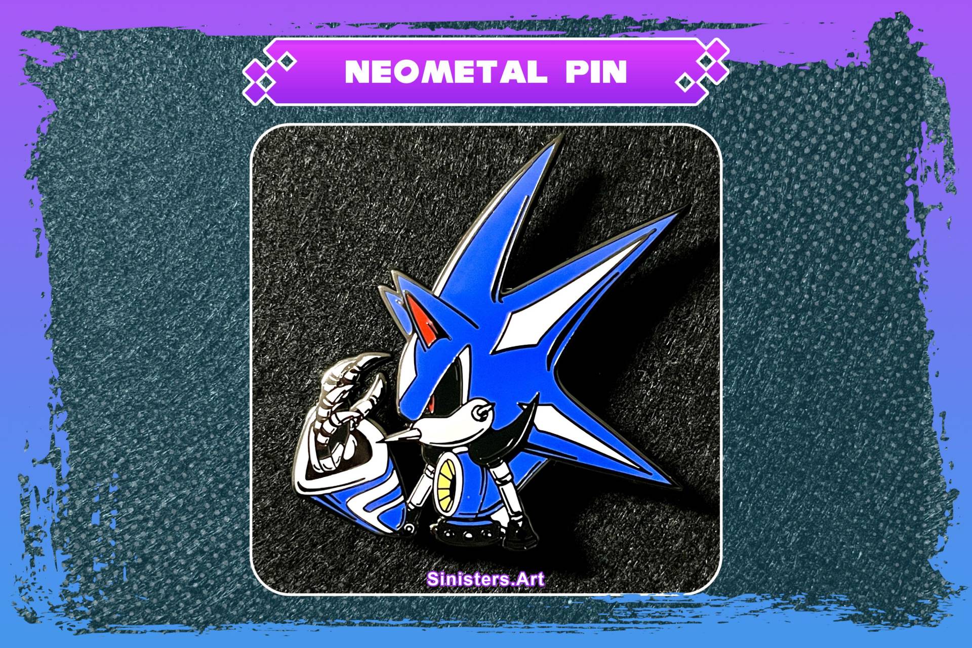 Neo Metal Sonic Enamel Pin von SinisterCosxArt
