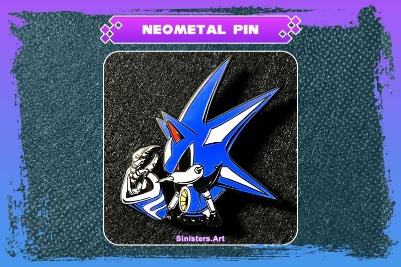 Neo Metal Sonic Enamel Pin von SinisterCosxArt
