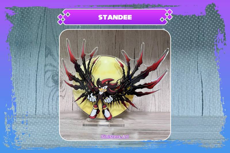 Shadow Doom Wings Acryl Standee von SinisterCosxArt