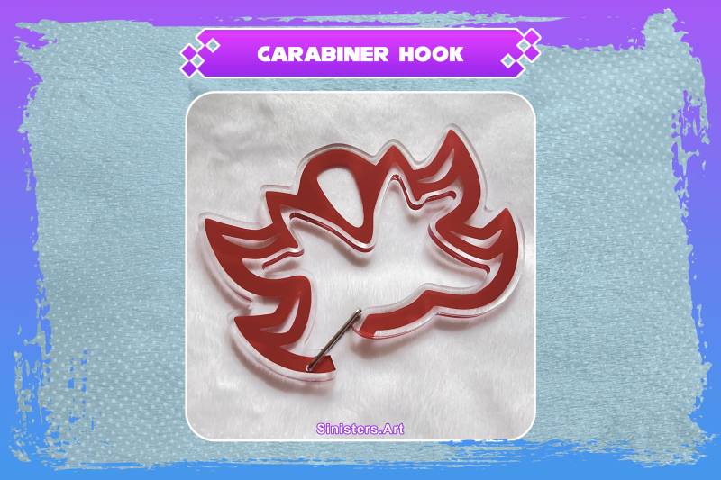 Shadow The Hedgehog Carabiner Hook Acryl Keychain von SinisterCosxArt