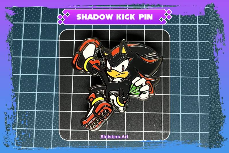 Shadow The Hedgehog Enamel Pin von SinisterCosxArt