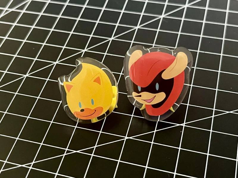 Sonic Minis - Jet Mighty & Ray Acryl Pin von SinisterCosxArt