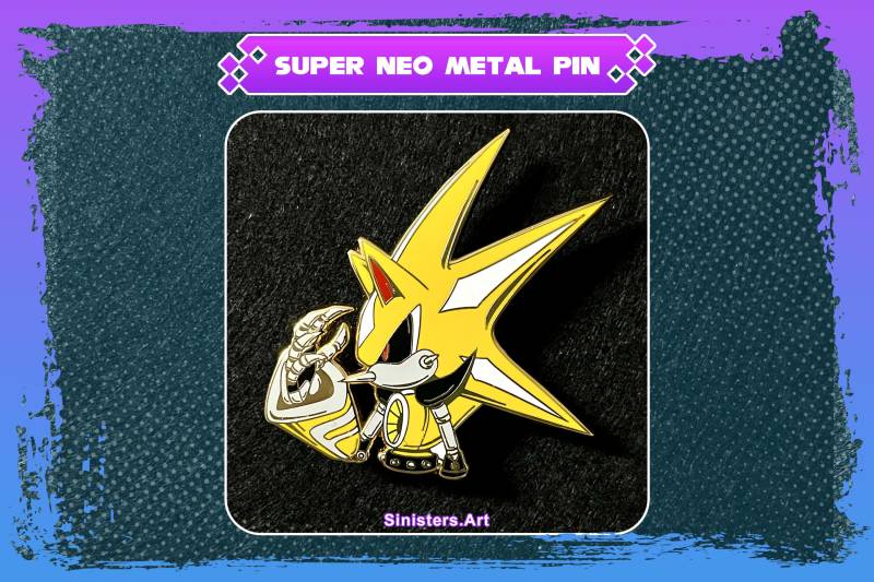 Super Neo Metal Sonic Enamel Pin von SinisterCosxArt