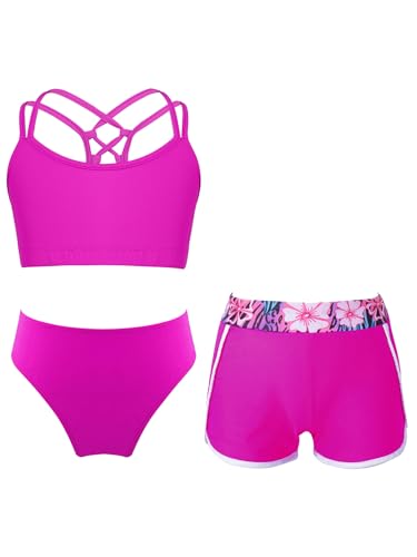 Sinleey 3 Teiliges Bikini Set Mädchen Badeanzug Kinder Badebekleidung Schwimmanzug 5-16 Jahre F Hot Pink 122-128 Sinleey 3 Teiliges Bikini Set Mädchen Badeanzug Kinder Badebekleidung Schwimmanzug 5-16 Jahre F Hot Pink 122-128 von Sinleey