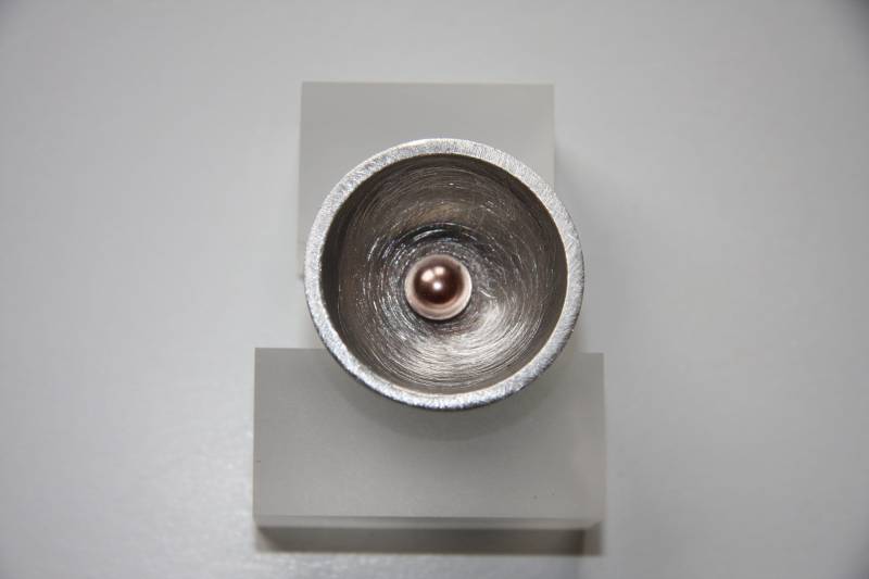 Aluminium Ring Mit Halbkugel Süßwasserperle Braun Aluminium Ring Mit Halbkugel Süßwasserperle Braun von SinloveDesign