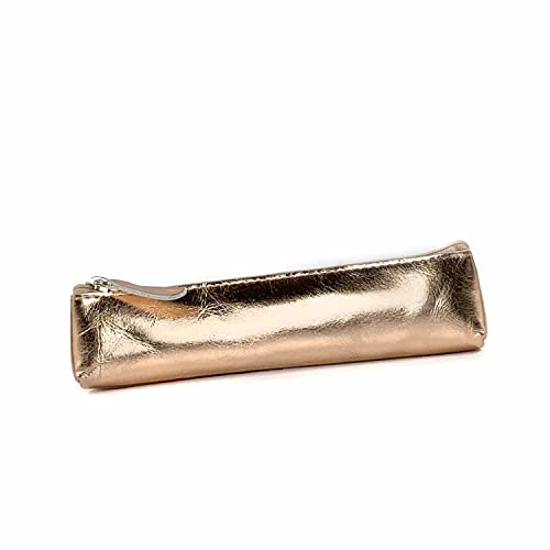 SinnWunder® Federmäppchen - Stifte-Etui – metallic – aus echtem italienischem Leder - Rosegold von SinnWunder