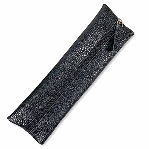 SinnWunder® echt Leder Feder-Mäppchen, Stifte-Etui mit Gummiband für Ringplaner oder Bullet-Journal - Schwarz von SinnWunder