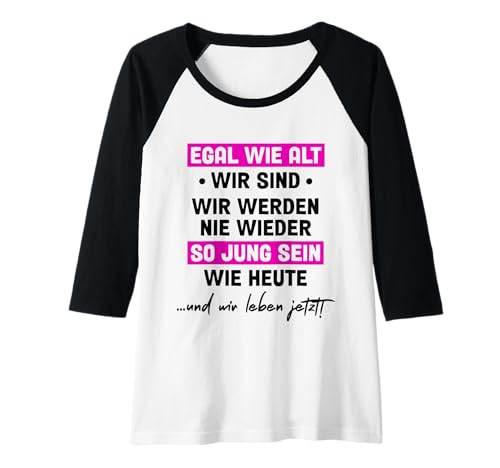 Damen Sprüche zum Nachdenken Positiv Denken Sinnspruch Inspiration Raglan von Sinnsprüche - Positiv Denken Inspiration Geschenke