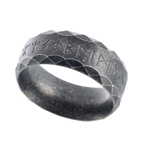 Sinoyp Elder Futhark Runen Ring Edelstahl Runen, 2 Stück, Kein Edelstein Sinoyp Elder Futhark Runen Ring Edelstahl Runen, 2 Stück, Kein Edelstein von Sinoyp