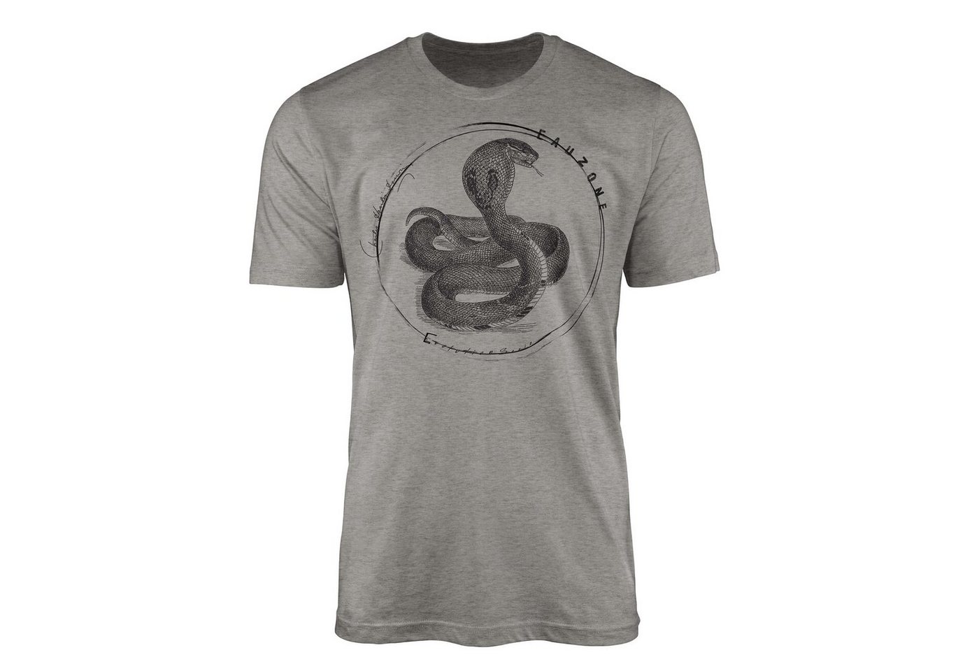 Sinus Art T-Shirt Evolution Herren T-Shirt Kobra von Sinus Art