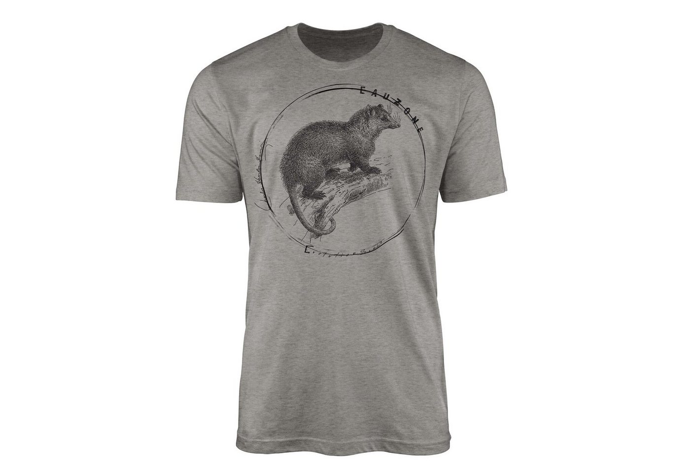 Sinus Art T-Shirt Evolution Herren T-Shirt Opossum von Sinus Art