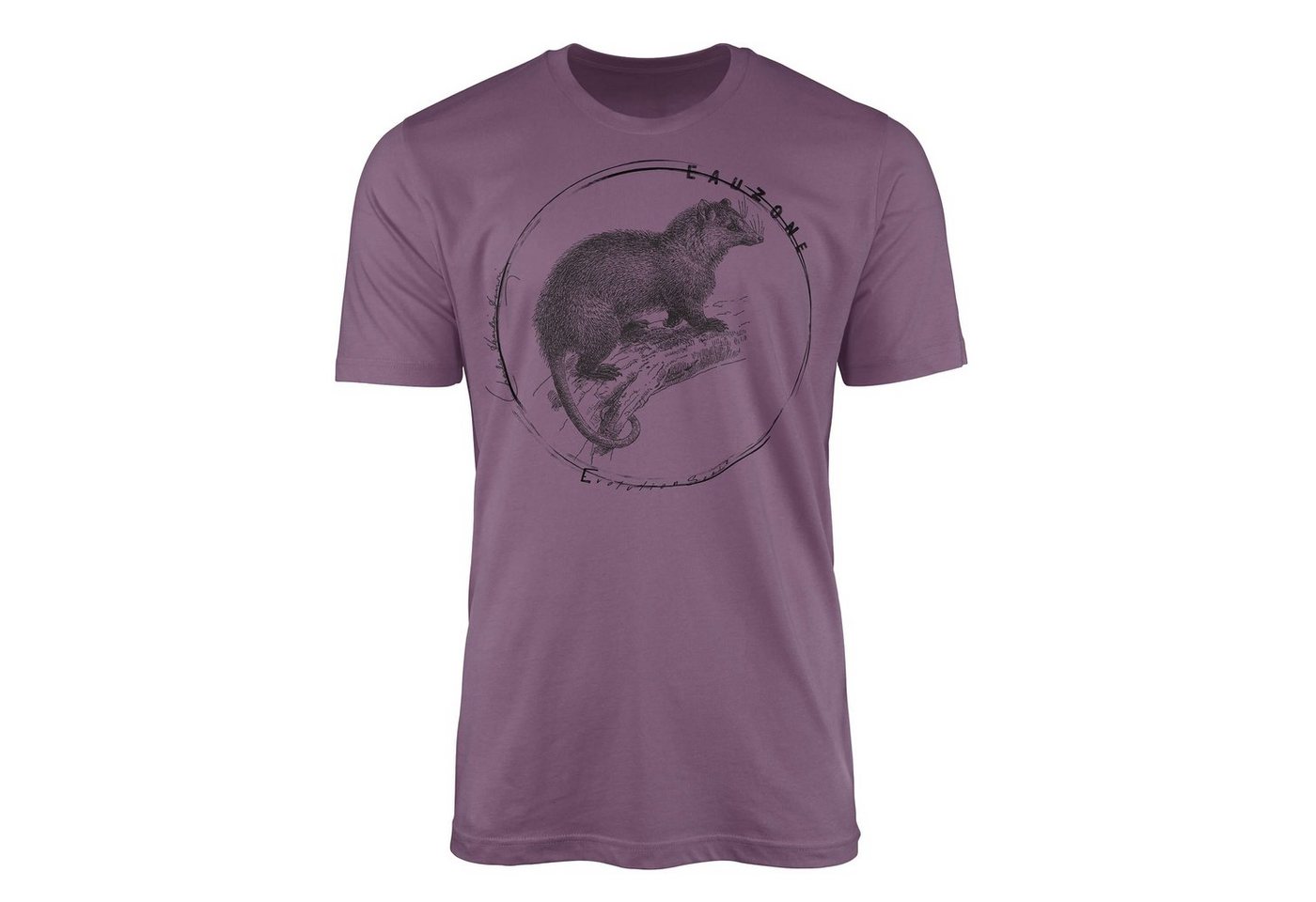 Sinus Art T-Shirt Evolution Herren T-Shirt Opossum von Sinus Art