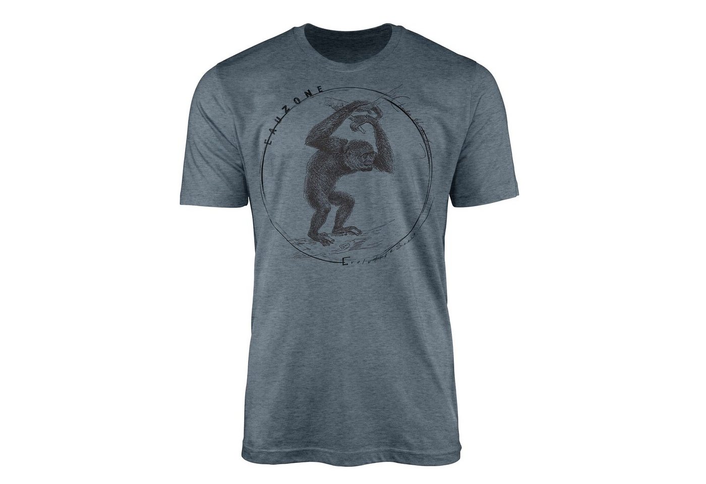 Sinus Art T-Shirt Evolution Herren T-Shirt Siamang von Sinus Art