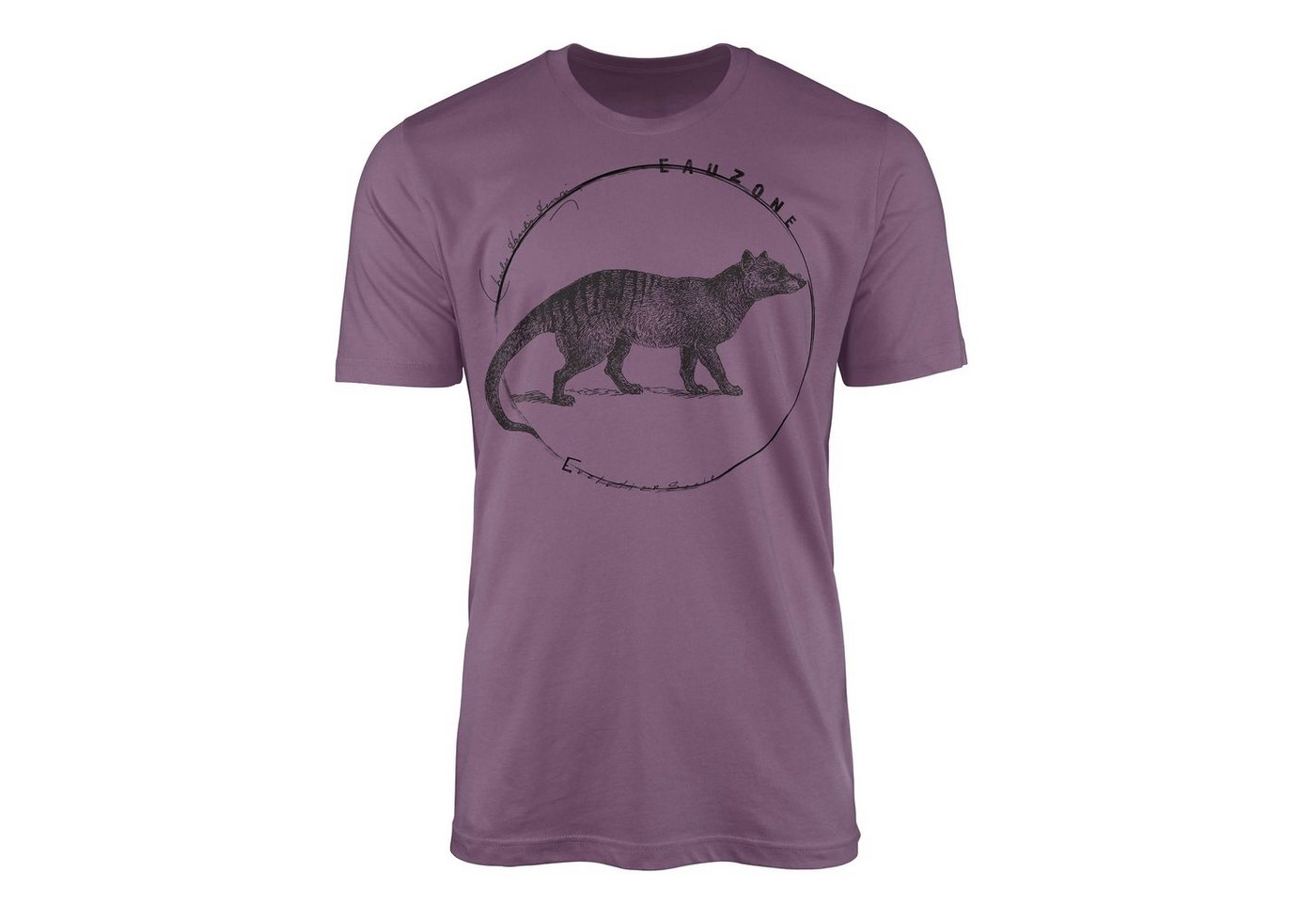 Sinus Art T-Shirt Evolution Herren T-Shirt Tasmanischer Wolf von Sinus Art