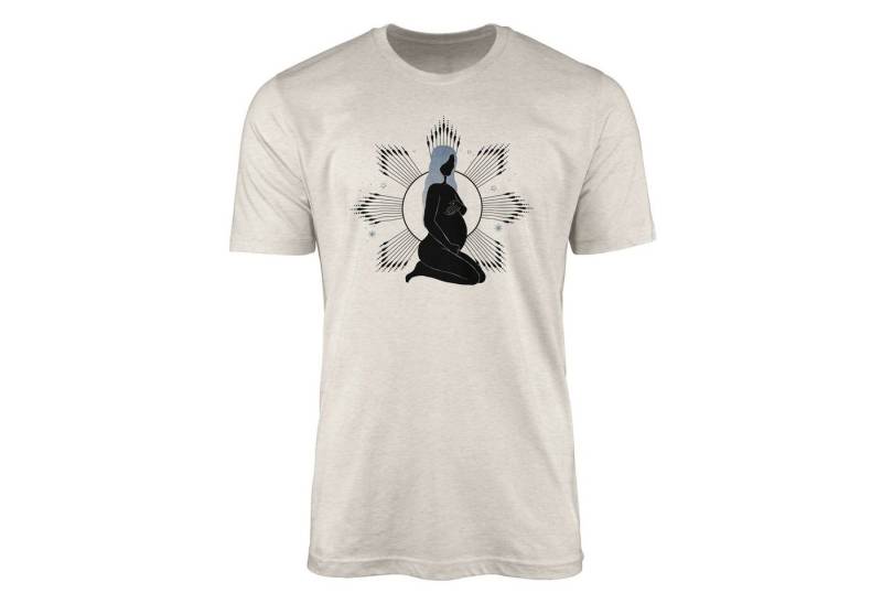 Sinus Art T-Shirt Herren Shirt 100% gekämmte Bio-Baumwolle T-Shirt Astrologie Mond Kind Motiv Nachhaltig Ökomode aus (1-tlg) von Sinus Art