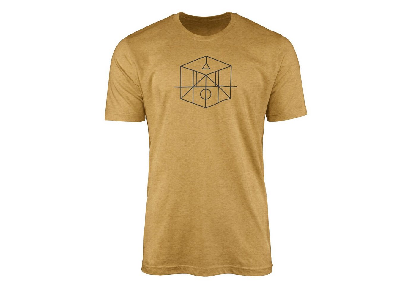 Sinus Art T-Shirt Premium T-Shirt Alchemy Serie Symbole angenehmer Tragekomfort feine Struktur No.0004 (1-tlg) von Sinus Art