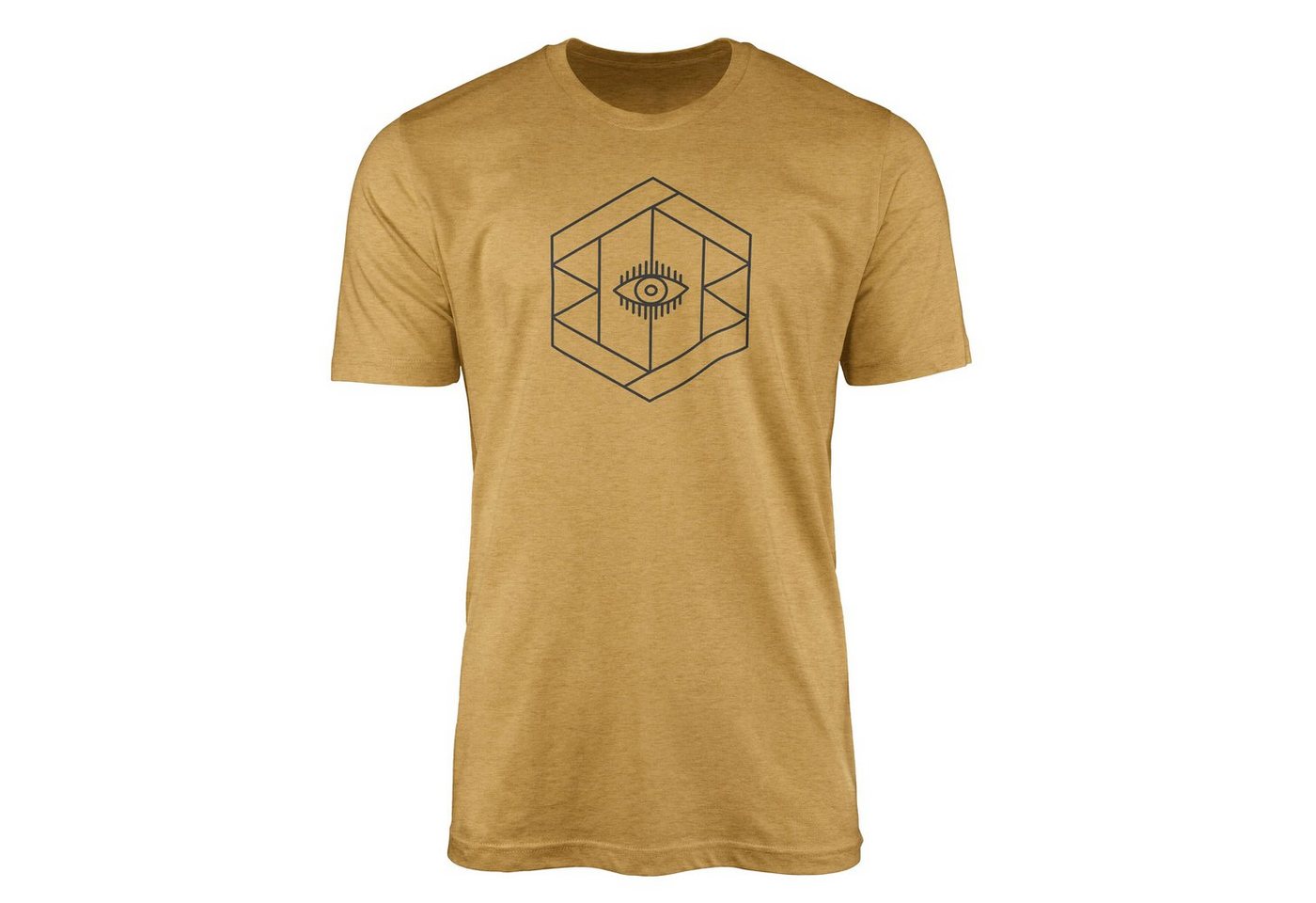 Sinus Art T-Shirt Premium T-Shirt Alchemy Serie Symbole angenehmer Tragekomfort feine Struktur No.0007 von Sinus Art