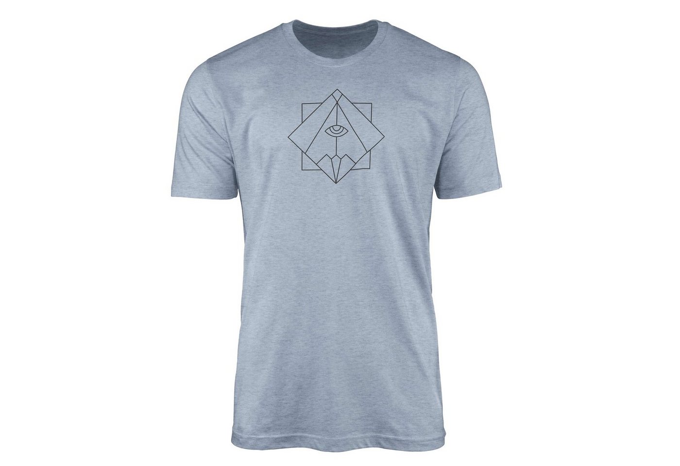 Sinus Art T-Shirt Premium T-Shirt Alchemy Serie Symbole angenehmer Tragekomfort feine Struktur No.0016 von Sinus Art