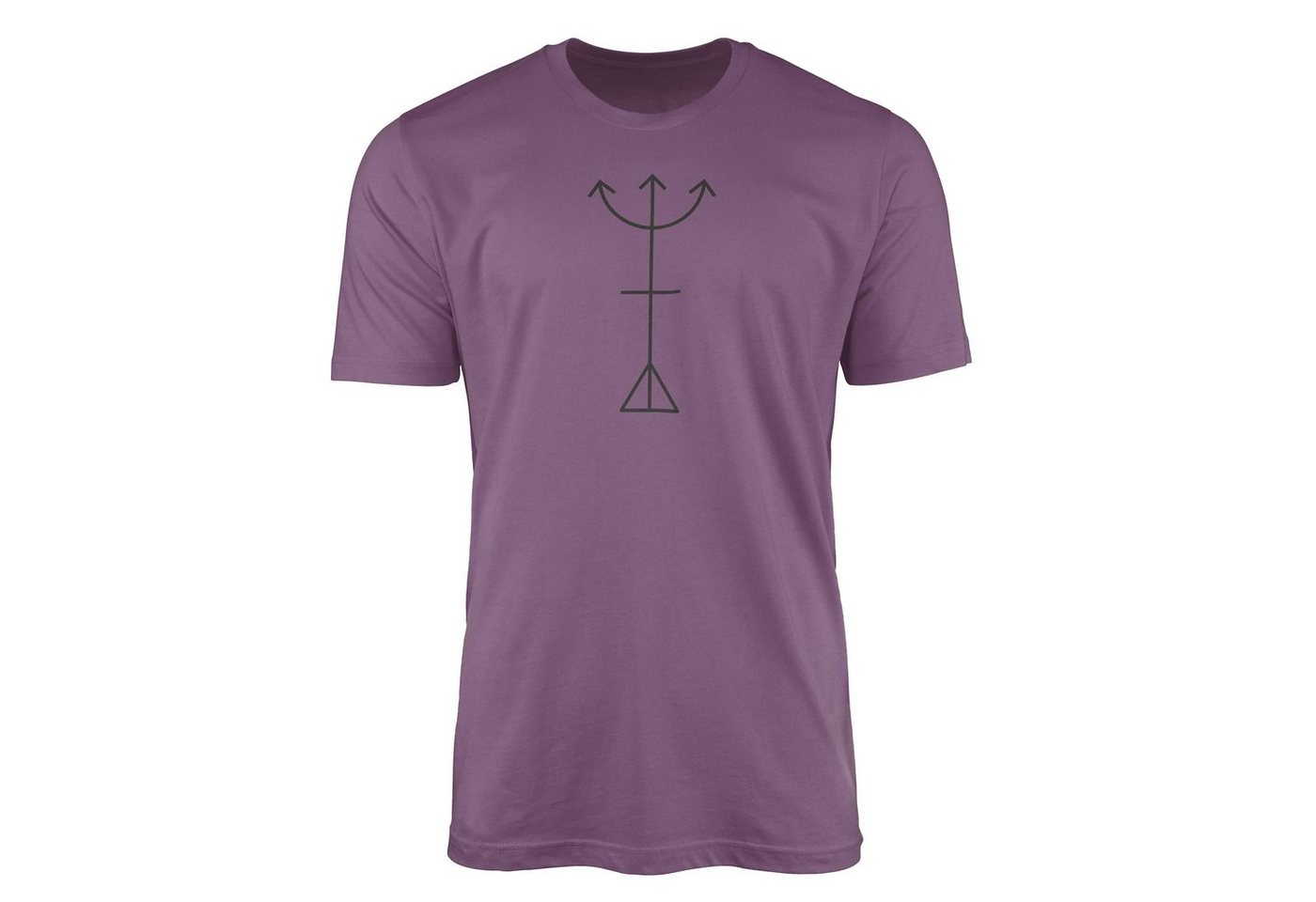 Sinus Art T-Shirt Premium T-Shirt Alchemy Serie Symbole angenehmer Tragekomfort feine Struktur No.0023 von Sinus Art