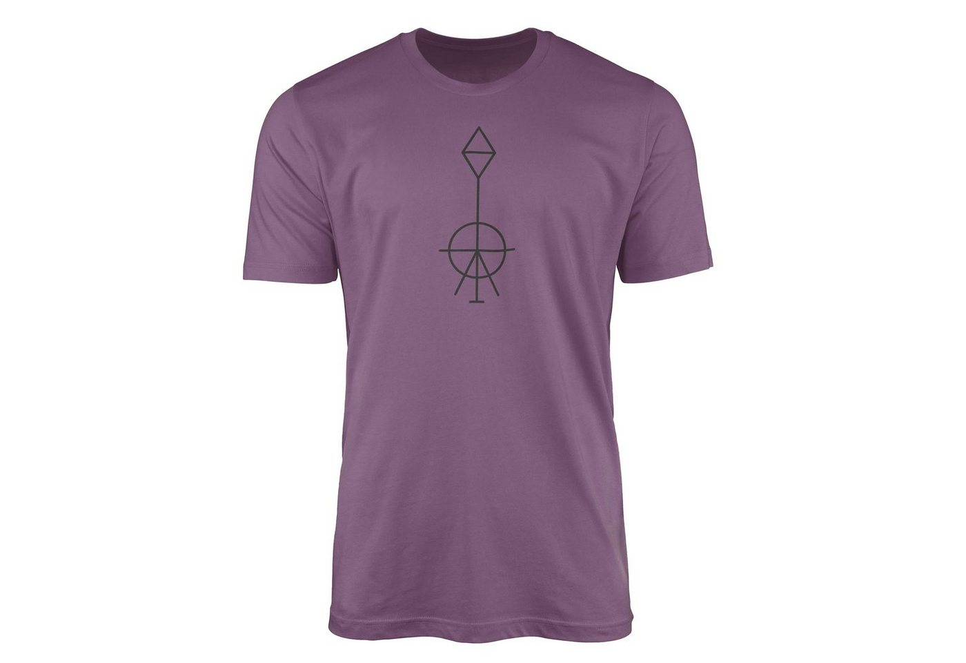 Sinus Art T-Shirt Premium T-Shirt Alchemy Serie Symbole angenehmer Tragekomfort feine Struktur No.0025 von Sinus Art