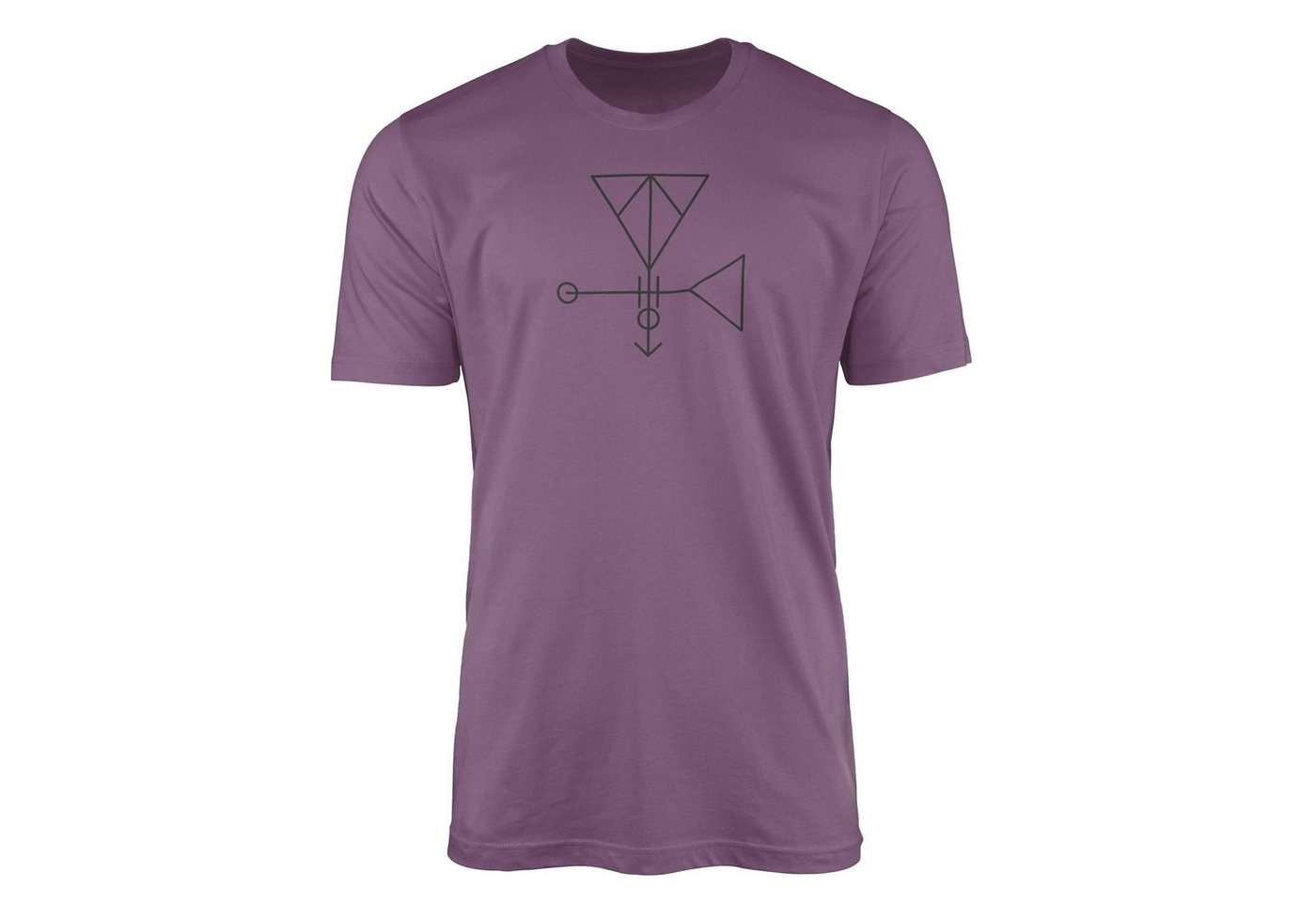Sinus Art T-Shirt Premium T-Shirt Alchemy Serie Symbole angenehmer Tragekomfort feine Struktur No.0028 von Sinus Art